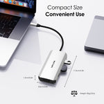 WAVLINK WL-UMD307 Da tipo C a 2DP + 4K HD + VGA + 3 x Docking station HUB USB 2.0, UMD307