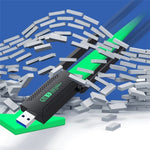 ZT02 Per PC Desktop Laptop Adattatore Wireless WiFi USB3.0 5G 1200Mbps Dual Band Senza Driver, ZT02