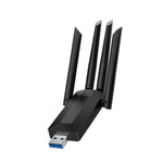 A07 Adattatore di rete per computer wireless ad alta velocità USB 3.0 dual-band a 4 antenne senza driver, A07