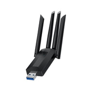 A07 Adattatore di rete per computer wireless ad alta velocità USB 3.0 dual-band a 4 antenne senza driver, A07