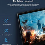 A07 Adattatore di rete per computer wireless ad alta velocità USB 3.0 dual-band a 4 antenne senza driver, A07