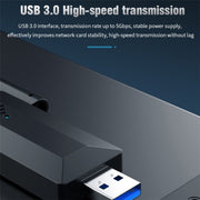 A07 Adattatore di rete per computer wireless ad alta velocità USB 3.0 dual-band a 4 antenne senza driver, A07