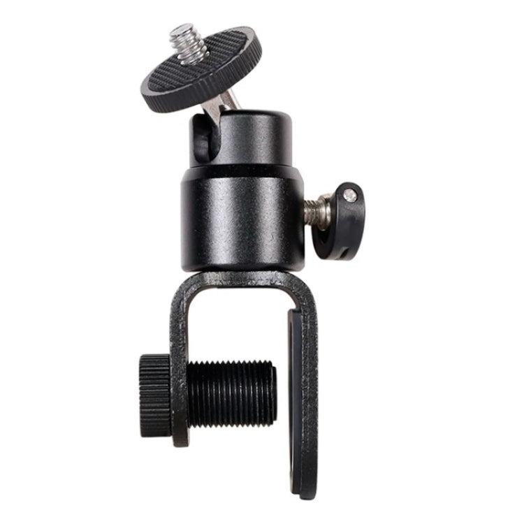 C038 Per conferenze trasmesse in diretta Supporto per luce di riempimento con clip per monitor portatile in lega di alluminio da 1/4 di vite