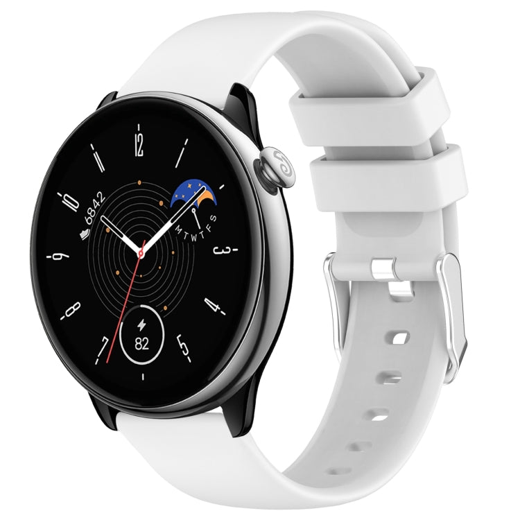 Cinturino per orologio in silicone tinta unita liscio da 20 mm, For Amazfit Active, For Amazfit GTR Mini