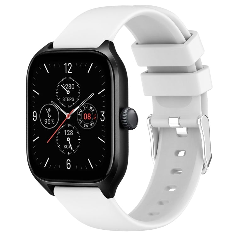 Cinturino per orologio in silicone tinta unita liscio da 20 mm, For Amazfit GTS 4, For Amazfit GTS 4 Mini