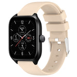 Cinturino per orologio in silicone tinta unita liscio da 20 mm, For Amazfit GTS 4, For Amazfit GTS 4 Mini