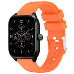Cinturino per orologio in silicone tinta unita liscio da 20 mm, For Amazfit GTS 4, For Amazfit GTS 4 Mini