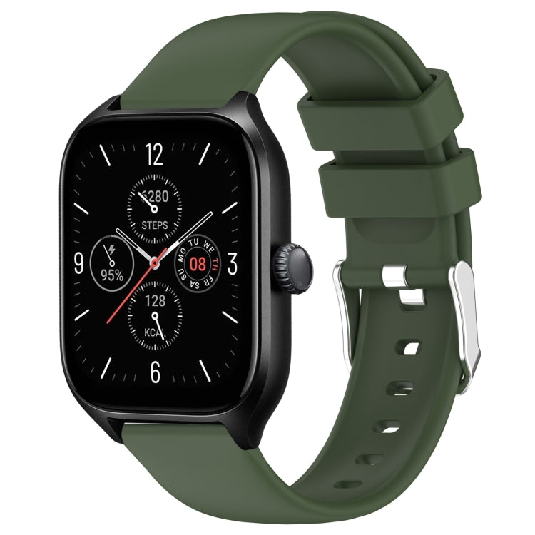 Cinturino per orologio in silicone tinta unita liscio da 20 mm, For Amazfit GTS 4, For Amazfit GTS 4 Mini