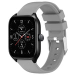 Cinturino per orologio in silicone tinta unita liscio da 20 mm, For Amazfit GTS 4, For Amazfit GTS 4 Mini