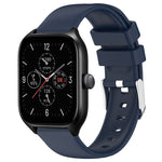 Cinturino per orologio in silicone tinta unita liscio da 20 mm, For Amazfit GTS 4, For Amazfit GTS 4 Mini