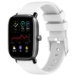 Cinturino per orologio in silicone tinta unita liscio da 20 mm, For Amazfit GTS 4, For Amazfit GTS 4 Mini