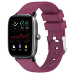Cinturino per orologio in silicone tinta unita liscio da 20 mm, For Amazfit GTS 4, For Amazfit GTS 4 Mini