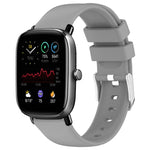 Cinturino per orologio in silicone tinta unita liscio da 20 mm, For Amazfit GTS 4, For Amazfit GTS 4 Mini