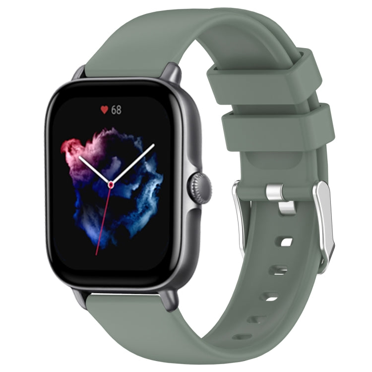 Cinturino per orologio in silicone tinta unita liscio da 20 mm, For Amazfit GTS 3, For Amazfit GTS 2 Mini