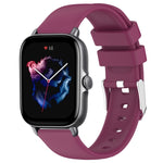 Cinturino per orologio in silicone tinta unita liscio da 20 mm, For Amazfit GTS 3, For Amazfit GTS 2 Mini