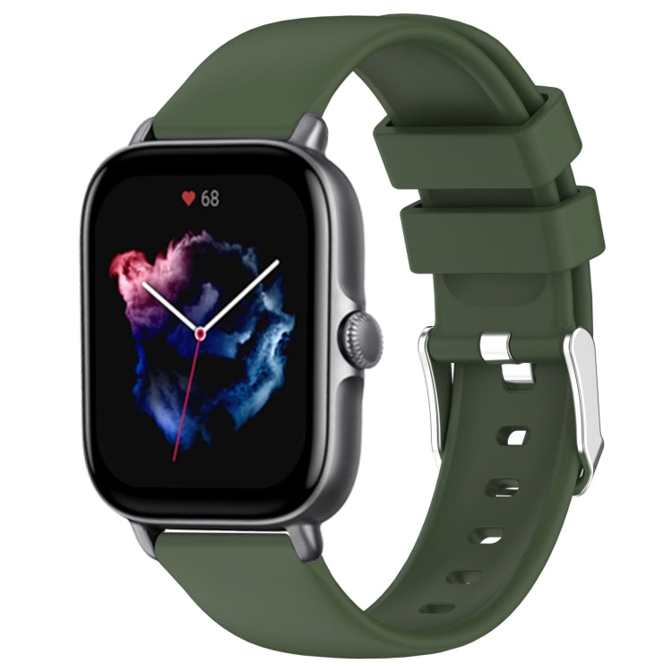 Cinturino per orologio in silicone tinta unita liscio da 20 mm, For Amazfit GTS 3, For Amazfit GTS 2 Mini