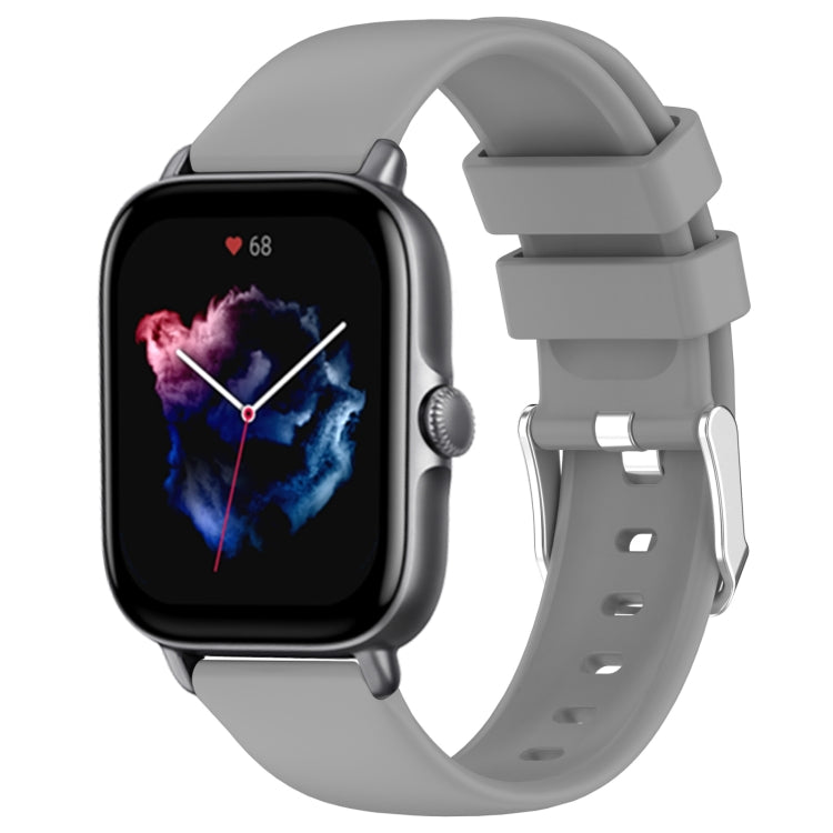 Cinturino per orologio in silicone tinta unita liscio da 20 mm, For Amazfit GTS 3, For Amazfit GTS 2 Mini