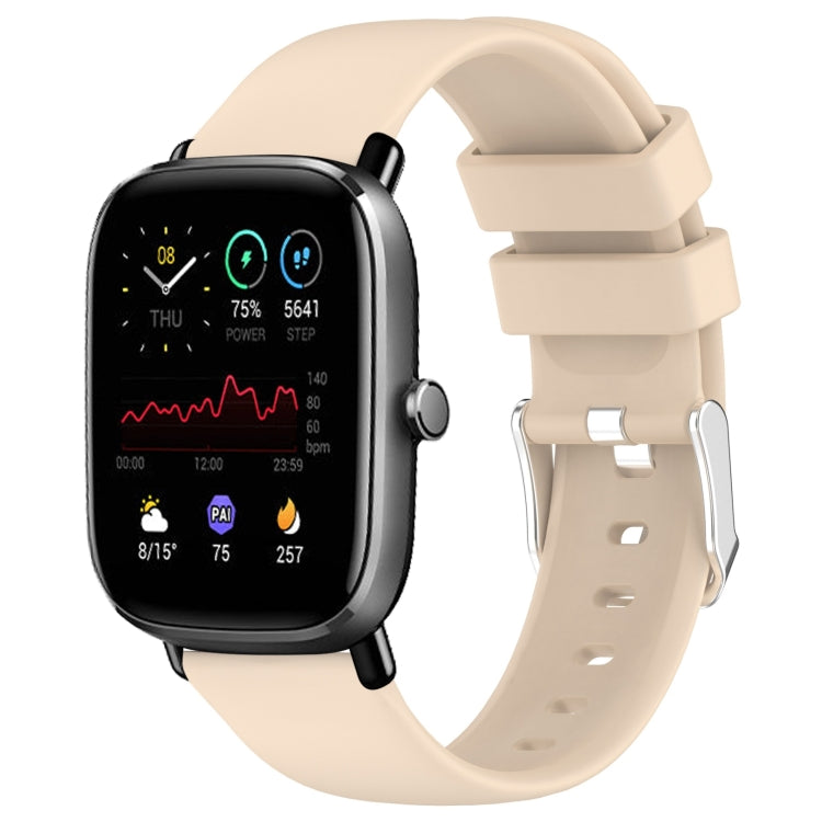 Cinturino per orologio in silicone tinta unita liscio da 20 mm, For Amazfit GTS 3, For Amazfit GTS 2 Mini