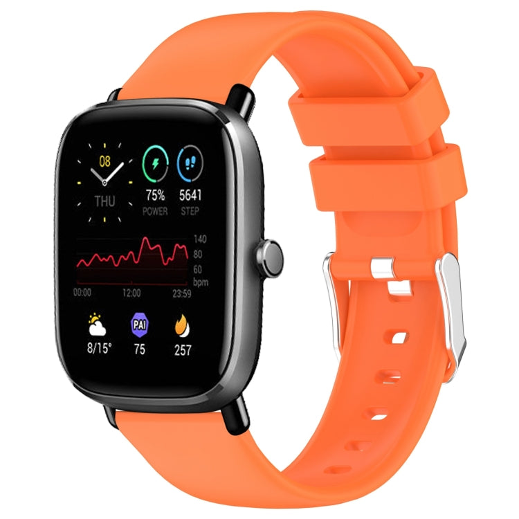 Cinturino per orologio in silicone tinta unita liscio da 20 mm, For Amazfit GTS 3, For Amazfit GTS 2 Mini