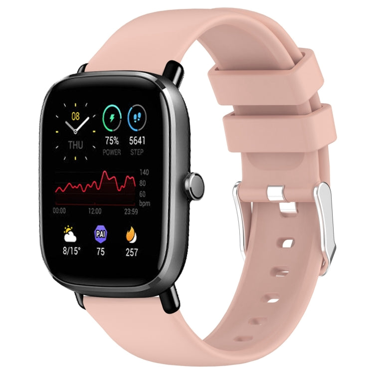 Cinturino per orologio in silicone tinta unita liscio da 20 mm, For Amazfit GTS 3, For Amazfit GTS 2 Mini