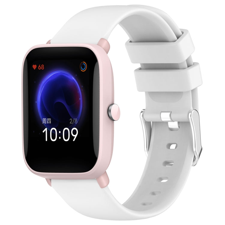 Cinturino per orologio in silicone tinta unita liscio da 20 mm, For Amazfit Pop Pro, For Amazfit Pop