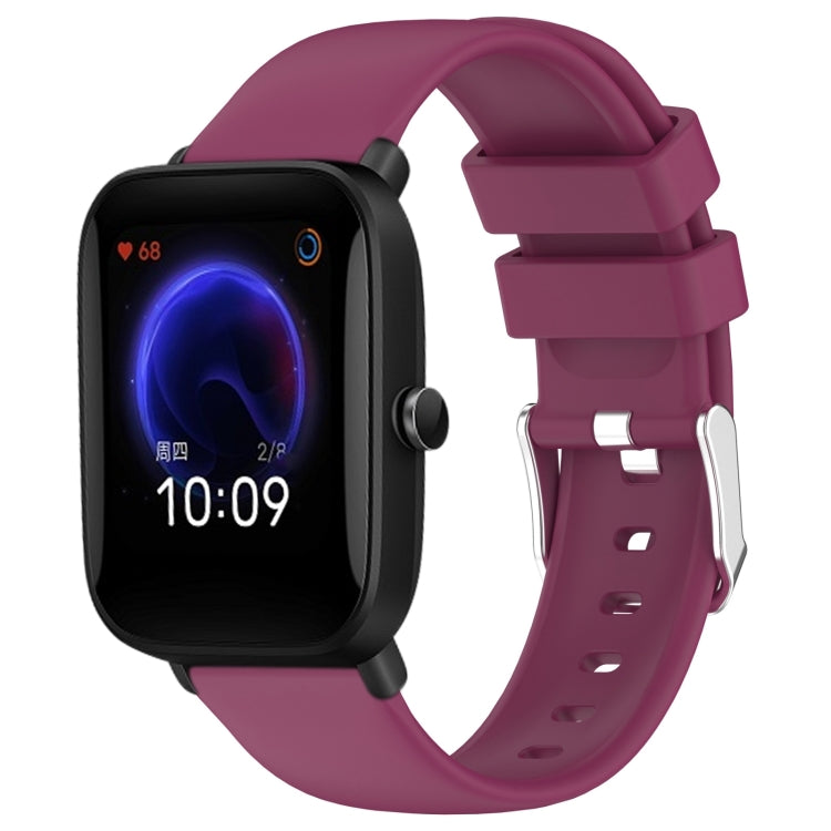 Cinturino per orologio in silicone tinta unita liscio da 20 mm, For Amazfit Pop Pro, For Amazfit Pop