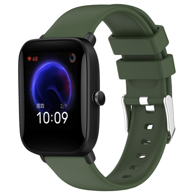 Cinturino per orologio in silicone tinta unita liscio da 20 mm, For Amazfit Pop Pro, For Amazfit Pop