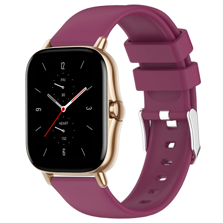 Cinturino per orologio in silicone tinta unita liscio da 20 mm, For Amazfit GTS 2