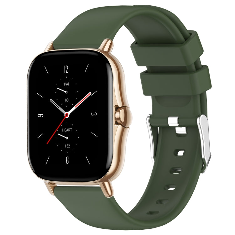Cinturino per orologio in silicone tinta unita liscio da 20 mm, For Amazfit GTS 2