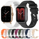 Cinturino per orologio in silicone tinta unita liscio da 20 mm, For Amazfit Pop Pro, For Amazfit Pop