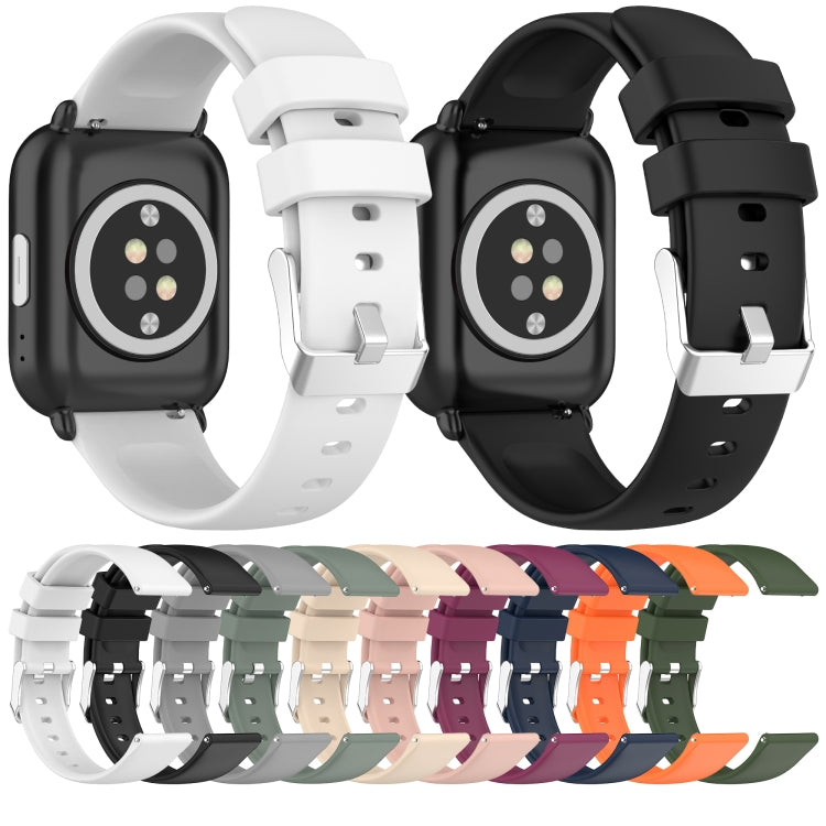 Cinturino per orologio in silicone tinta unita liscio da 20 mm, For Amazfit Active, For Amazfit GTR Mini