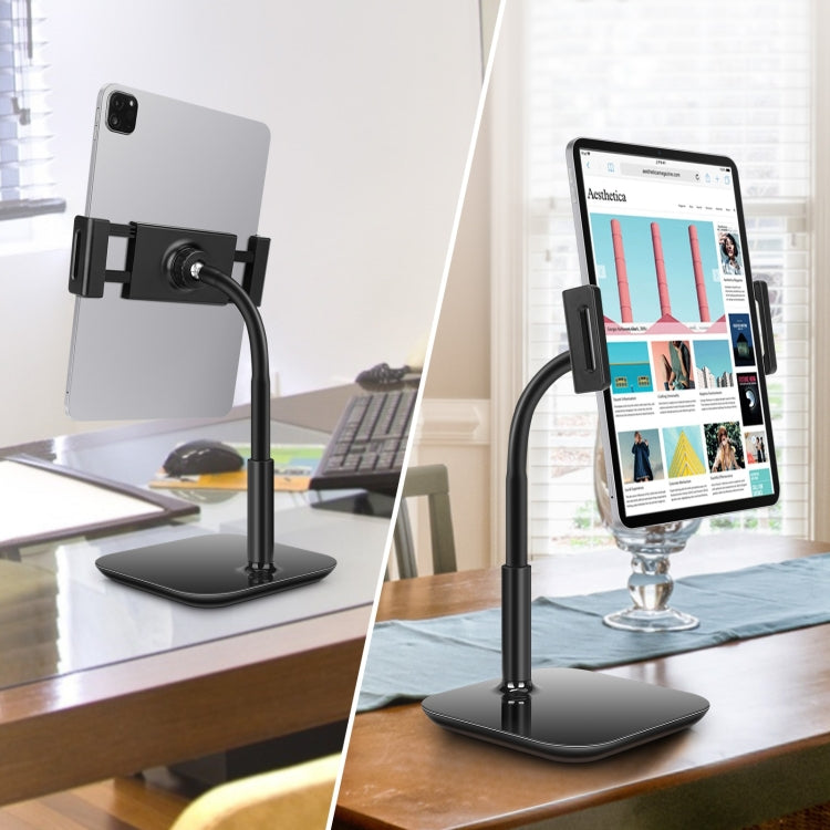Supporto da tavolo regolabile per tablet con base girevole