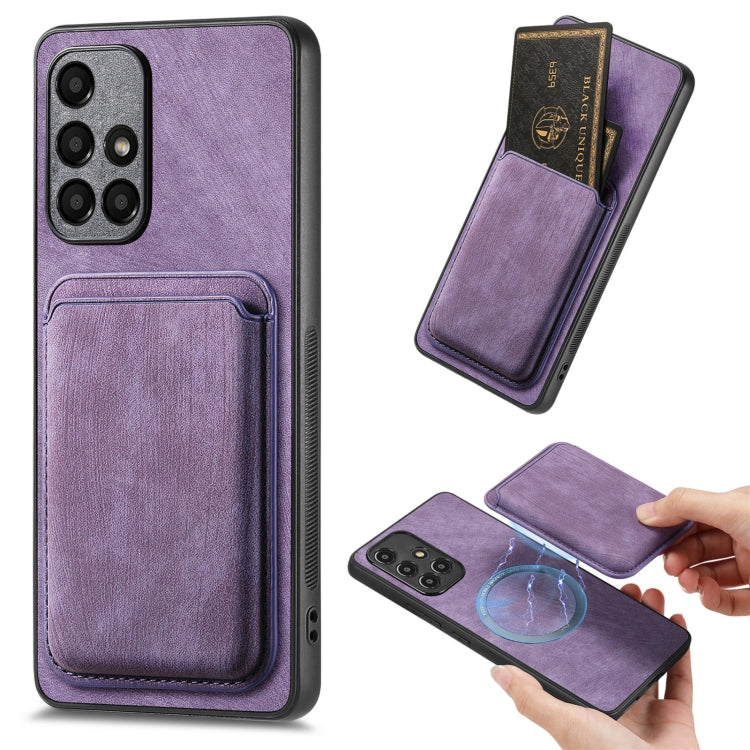 Custodia magnetica per telefono con borsa in pelle retrò, For Samsung Galaxy A21s, For Samsung Galaxy A31, For Samsung Galaxy A71, For Samsung Galaxy A51