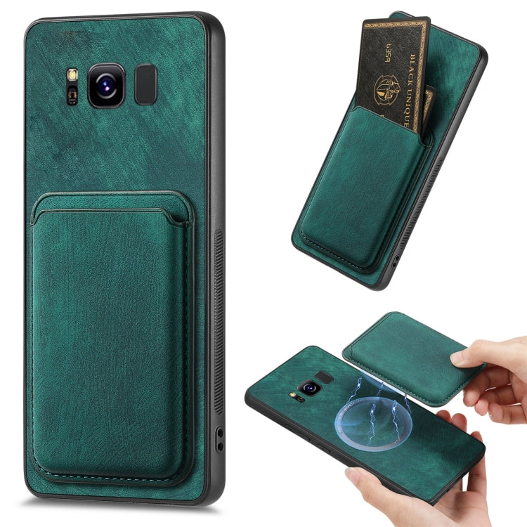 Custodia magnetica per telefono con borsa in pelle retrò, For Samsung Galaxy Note9, For Samsung Galaxy S8, For Samsung Galaxy A14 4G/5G, For Samsung Galaxy A12 5G