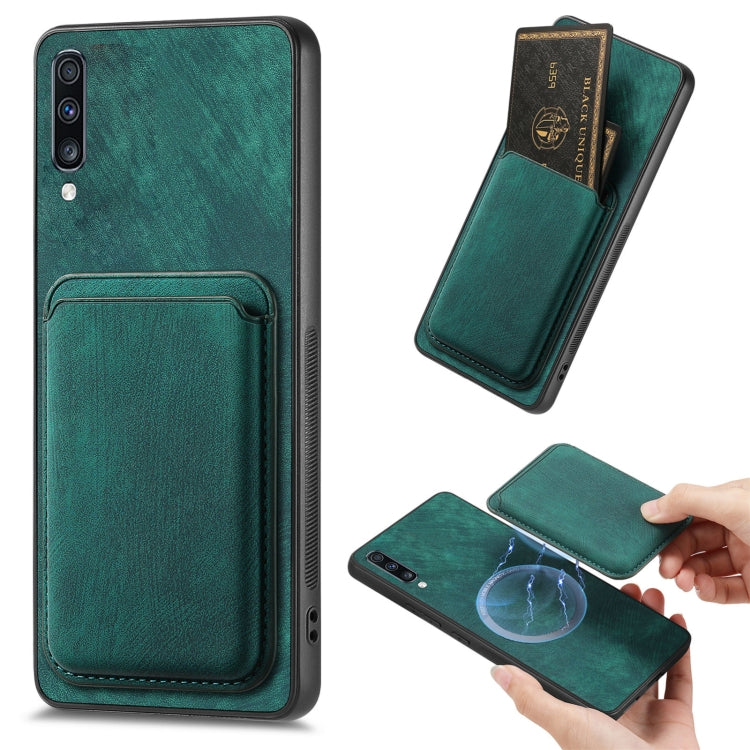 Custodia magnetica per telefono con borsa in pelle retrò, For Samsung Galaxy A72 5G, For Samsung Galaxy A52, For Samsung Galaxy Note20, For Samsung Galaxy A70 / A70s