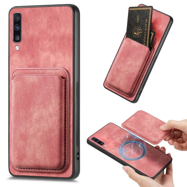 Custodia magnetica per telefono con borsa in pelle retrò, For Samsung Galaxy A72 5G, For Samsung Galaxy A52, For Samsung Galaxy Note20, For Samsung Galaxy A70 / A70s