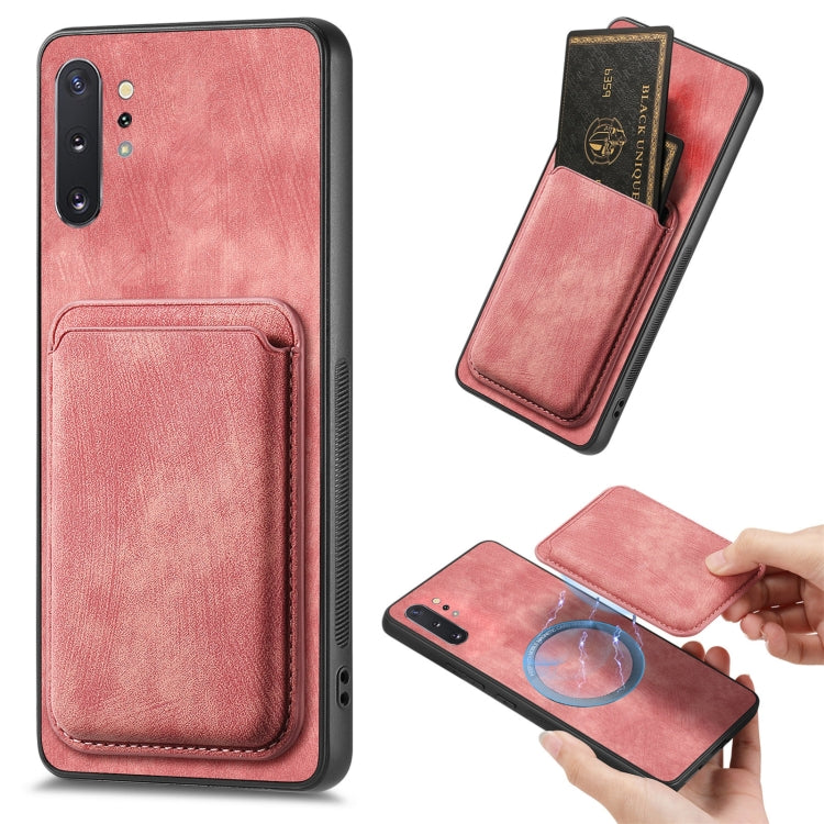 Custodia magnetica per telefono con borsa in pelle retrò, For Samsung Galaxy A30/A20/M10s, For Samsung Galaxy Note10, For Samsung Galaxy Note10+, For Samsung Galaxy S8+