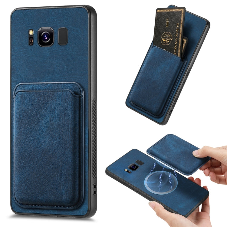Custodia magnetica per telefono con borsa in pelle retrò, For Samsung Galaxy A30/A20/M10s, For Samsung Galaxy Note10, For Samsung Galaxy Note10+, For Samsung Galaxy S8+