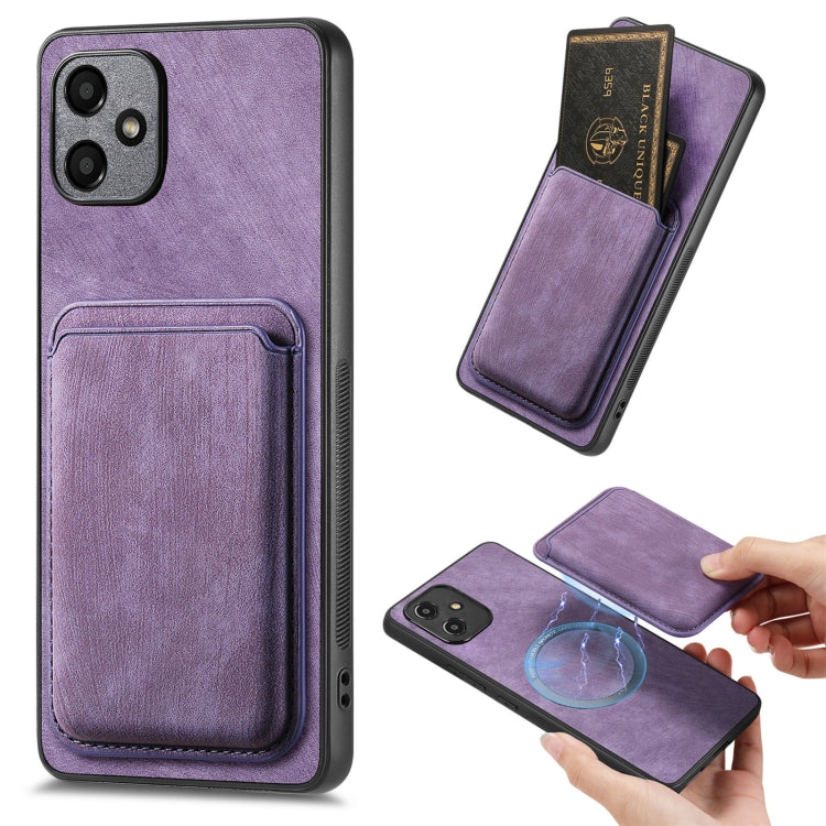 Custodia magnetica in pelle per Samsung Galaxy S25 Ultra