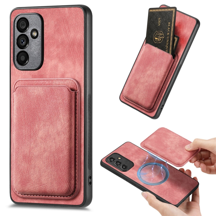 Custodia magnetica per telefono con borsa in pelle retrò, For Samsung Galaxy A05s, For Samsung Galaxy A25 5G, For Samsung Galaxy A34 5G, For Samsung Galaxy A73 5G
