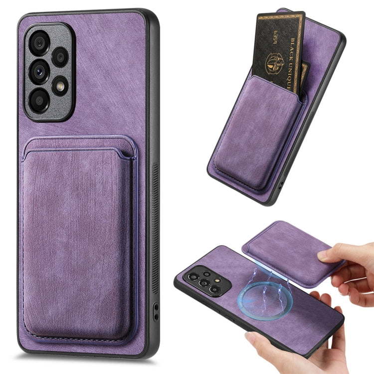 Custodia magnetica per telefono con borsa in pelle retrò, For Samsung Galaxy A05s, For Samsung Galaxy A25 5G, For Samsung Galaxy A34 5G, For Samsung Galaxy A73 5G