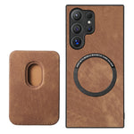 Custodia magnetica in pelle per Samsung Galaxy S25 Ultra