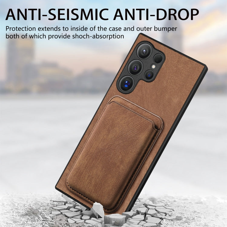 Custodia magnetica in pelle per Samsung Galaxy S25 Ultra