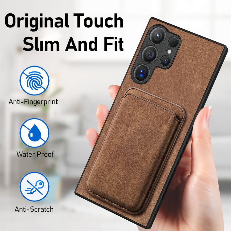 Custodia magnetica in pelle per Samsung Galaxy S25 Ultra