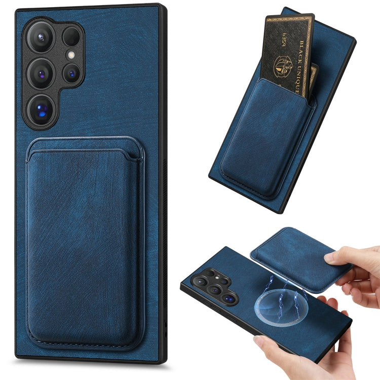 Custodia magnetica in pelle per Samsung Galaxy S25 Ultra