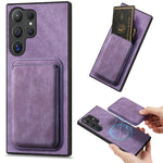 Custodia magnetica in pelle per Samsung Galaxy S25 Ultra