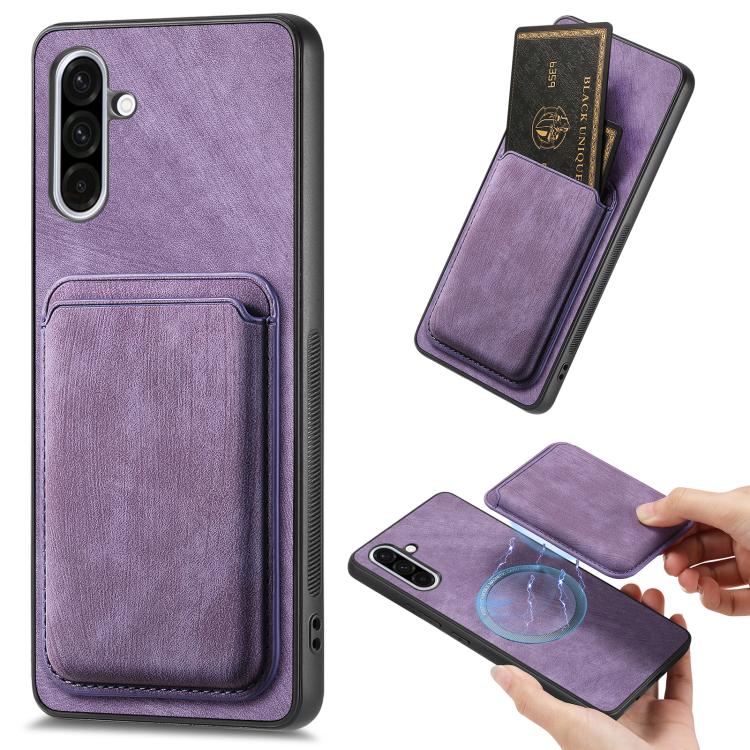 Custodia magnetica in pelle per Samsung Galaxy A26 A36 S25