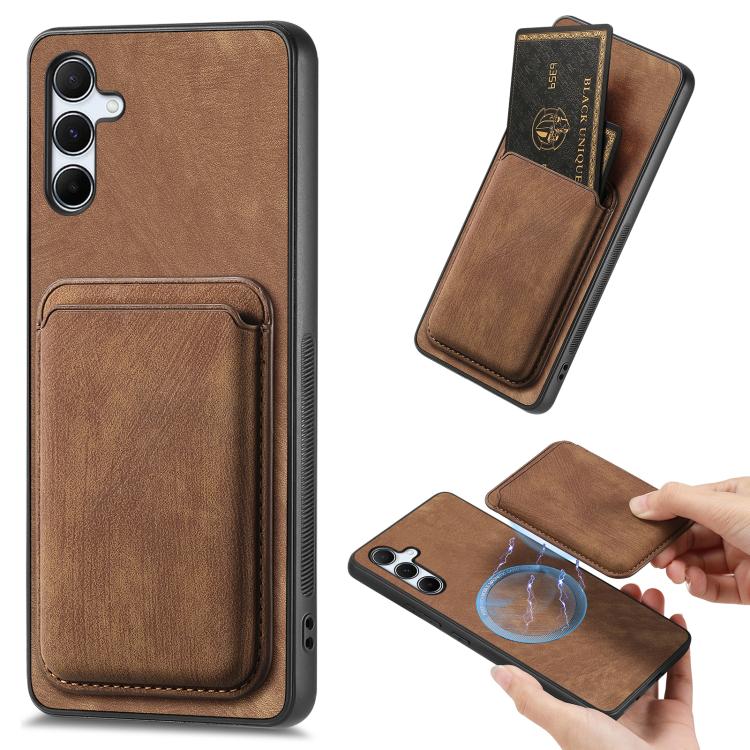 Custodia magnetica in pelle per Samsung Galaxy S25 Ultra
