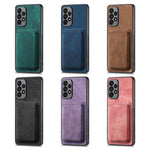 Custodia magnetica per telefono con borsa in pelle retrò, For Samsung Galaxy A05s, For Samsung Galaxy A25 5G, For Samsung Galaxy A34 5G, For Samsung Galaxy A73 5G