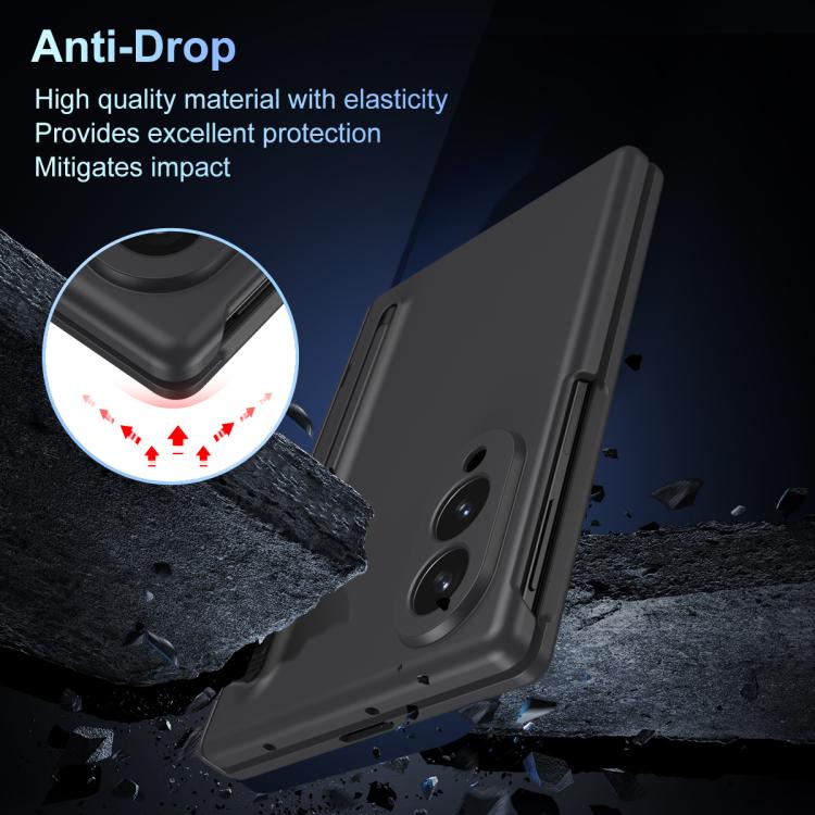 Custodia per telefono antiurto lunga in pelle a grana Chi, For Galaxy Z Fold8 5G, For Galaxy Z Fold8 Ultra 5G, For Galaxy Z Fold7 5G, For Galaxy Z Fold6 5G, For Galaxy Z Fold5 5G